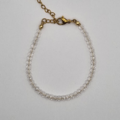 Armband facetkralen BY SANNE transparant