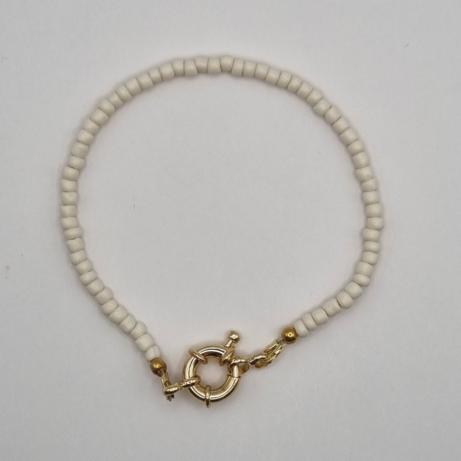 Armband met boeislot RVS BY SANNE wit