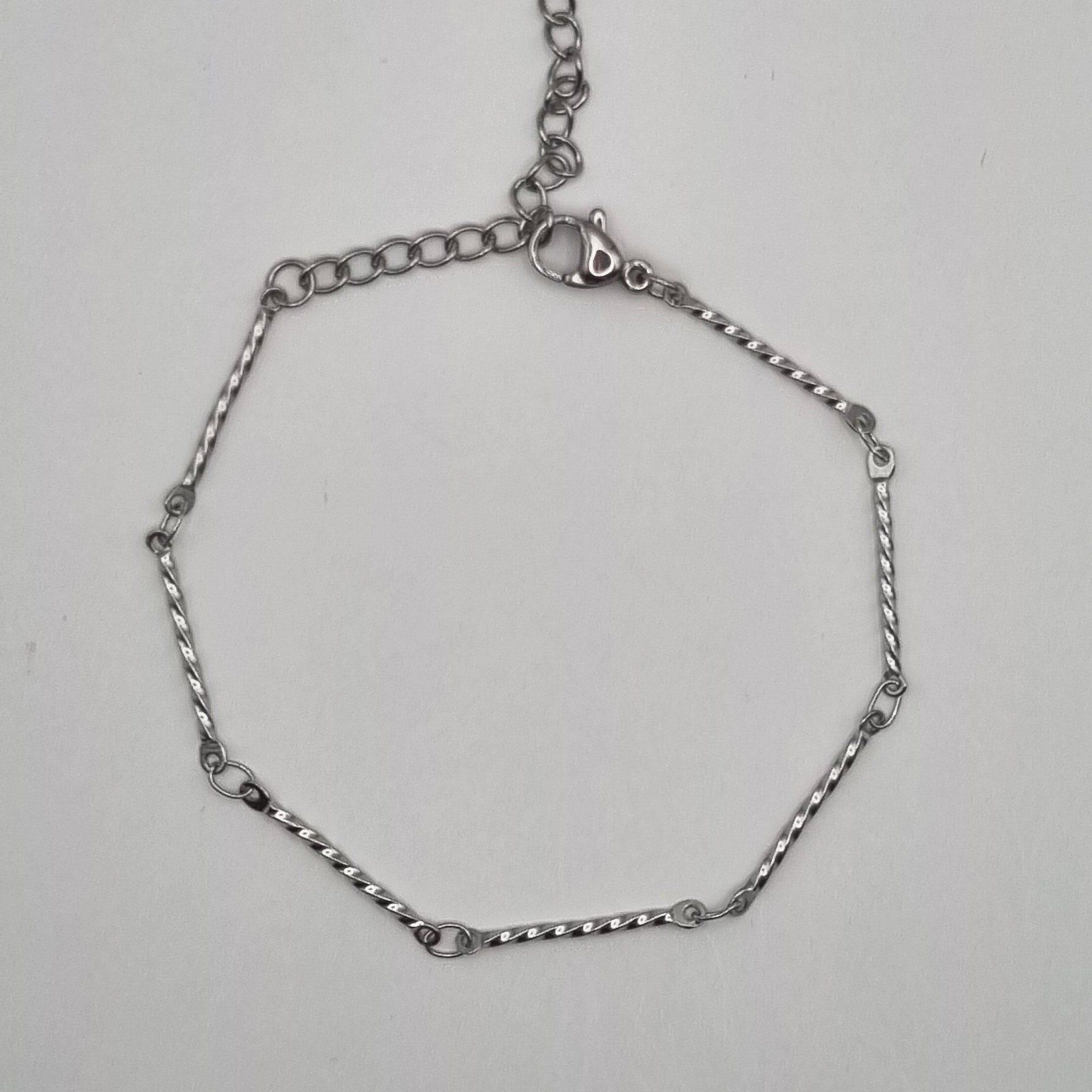 Armband staafjes BY SANNE RVS zilver