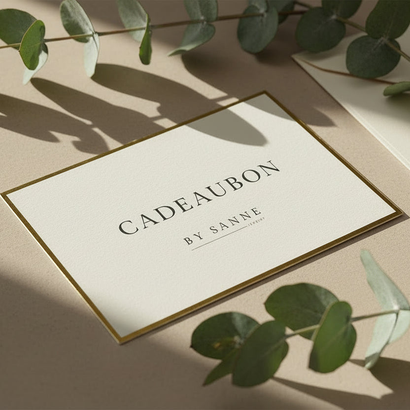 Cadeaubon sieraden BY SANNE digitaal fysiek cadeau voor haar