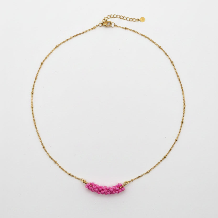 Ketting Twirly BY SANNE roze