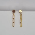 Oorbellen met chain RVS BY SANNE
