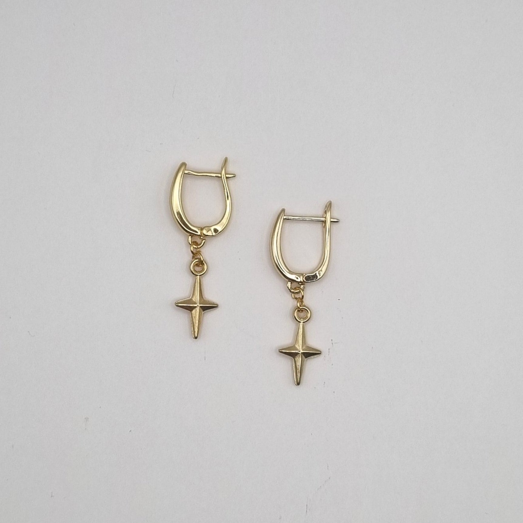 Oorbellen ster RVS handgemaakt BY SANNE