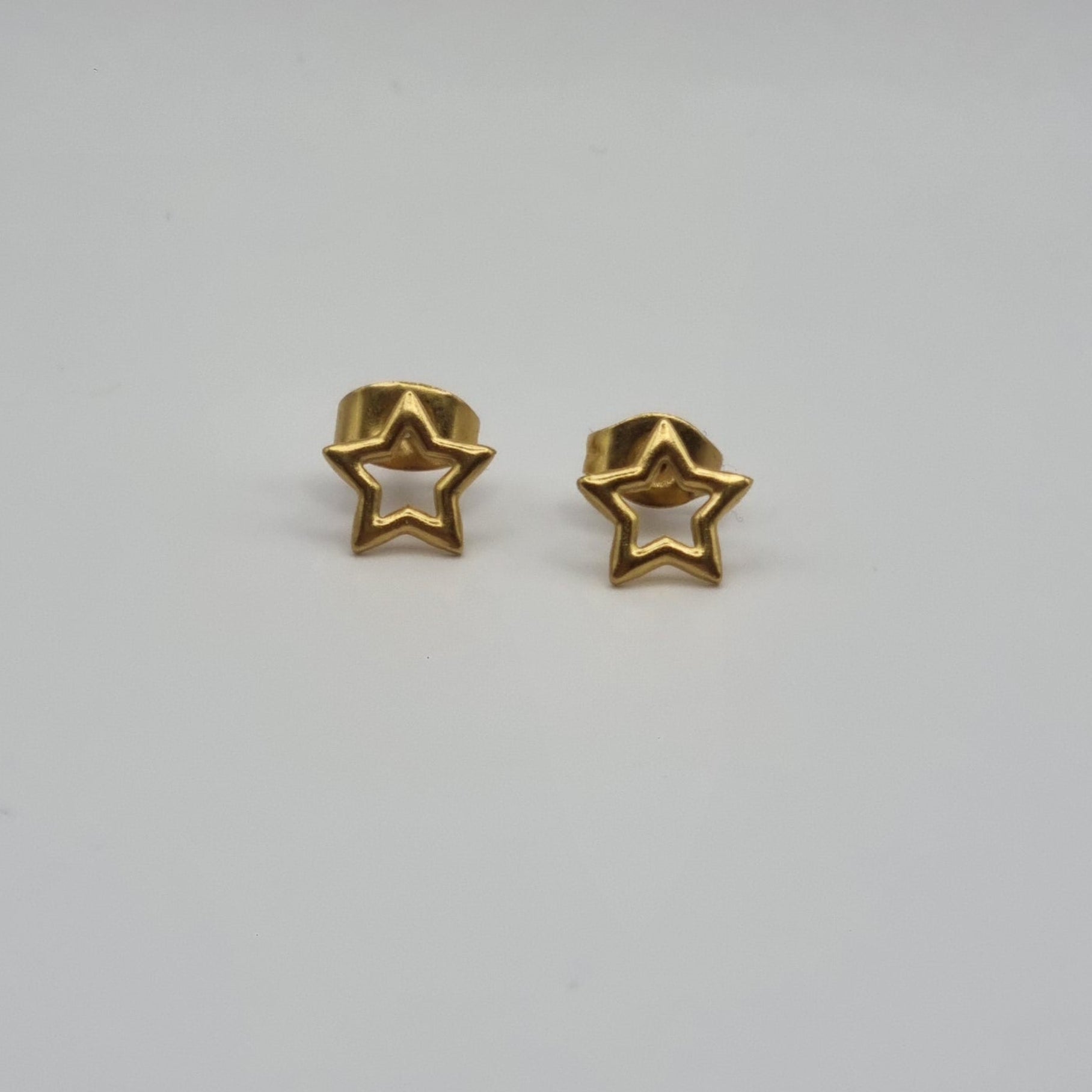 Oorknopjes studs ster goud RVS BY SANNE