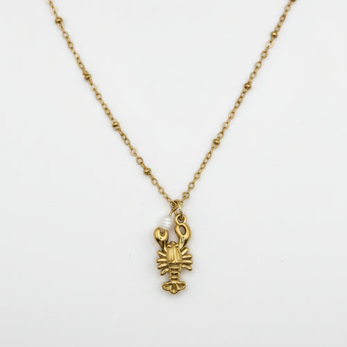 RVS ketting Lagosta BY SANNE goud