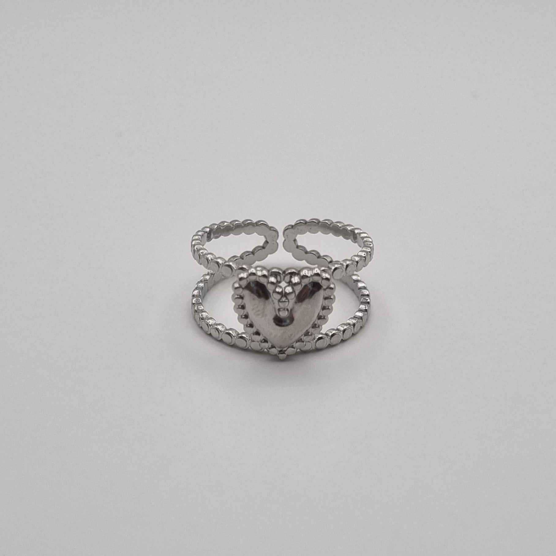 RVS ring Amor  BY SANNE zilver