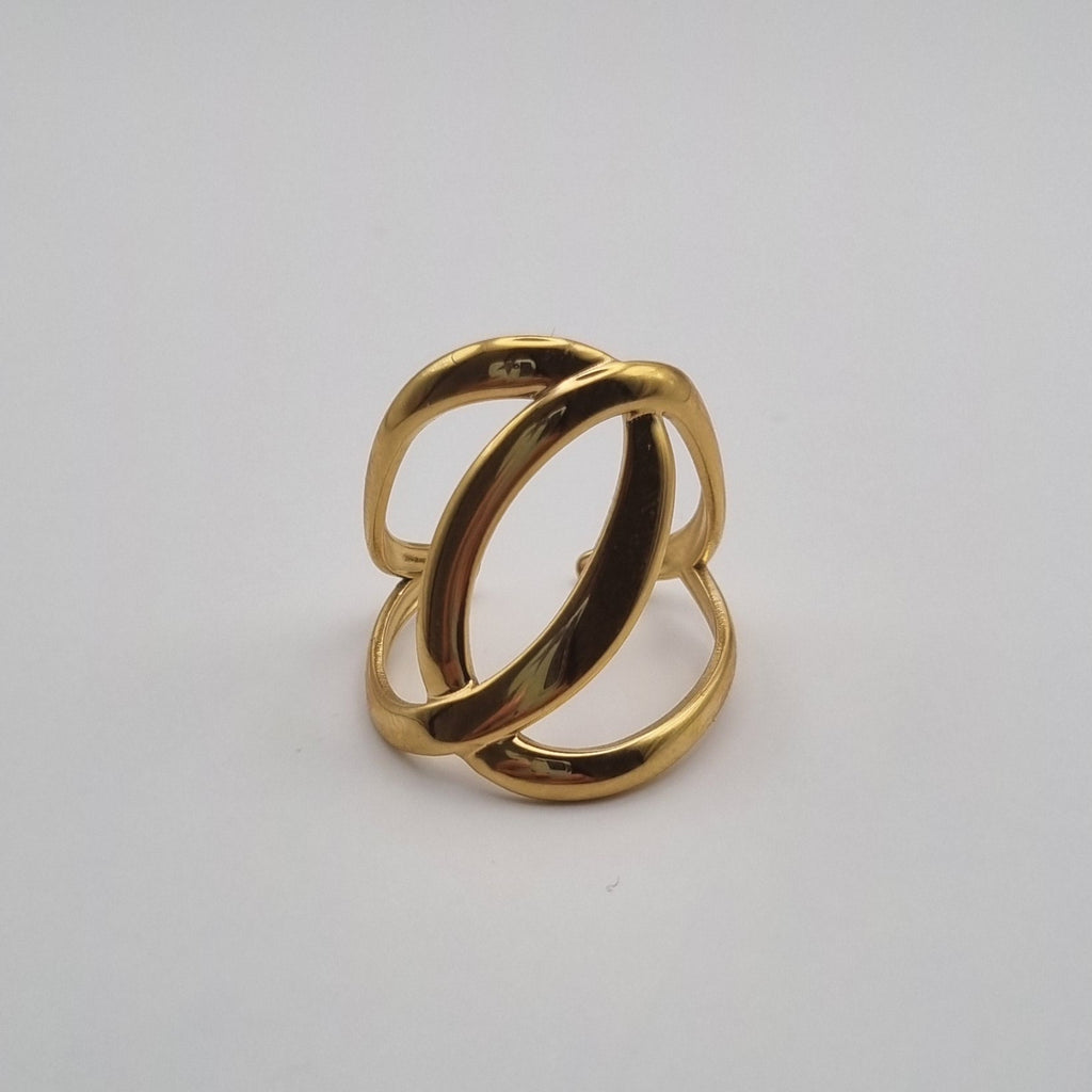 RVS ring statement Together BY SANNE goud