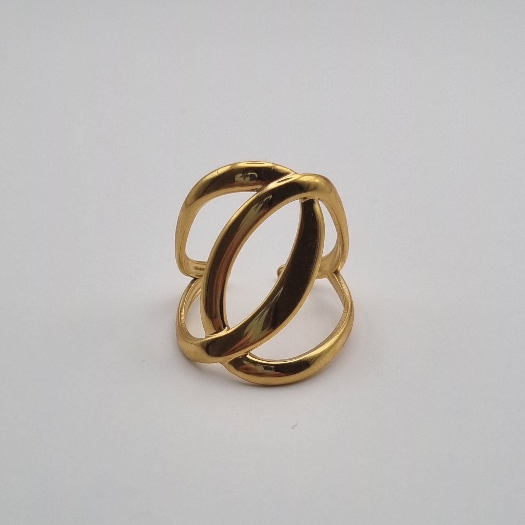 RVS ring statement Together BY SANNE goud