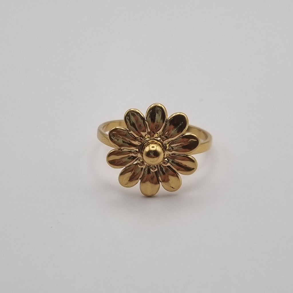 RVS ring verstelbaar Daisy BY SANNE goud