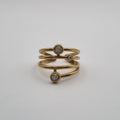 RVS ring verstelbaar Layers By Sanne goud