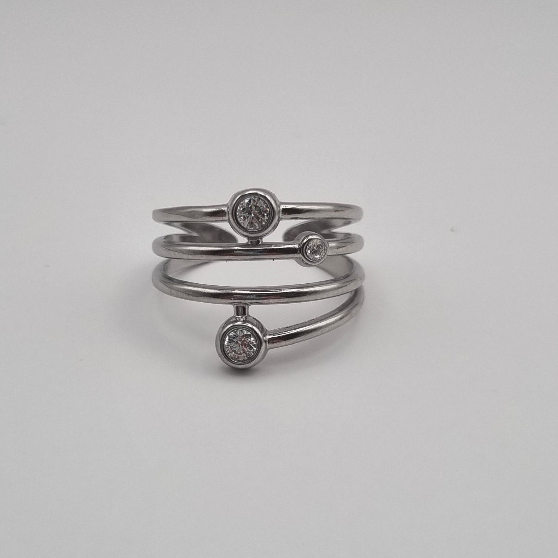 RVS ring verstelbaar Layers By Sanne zilver