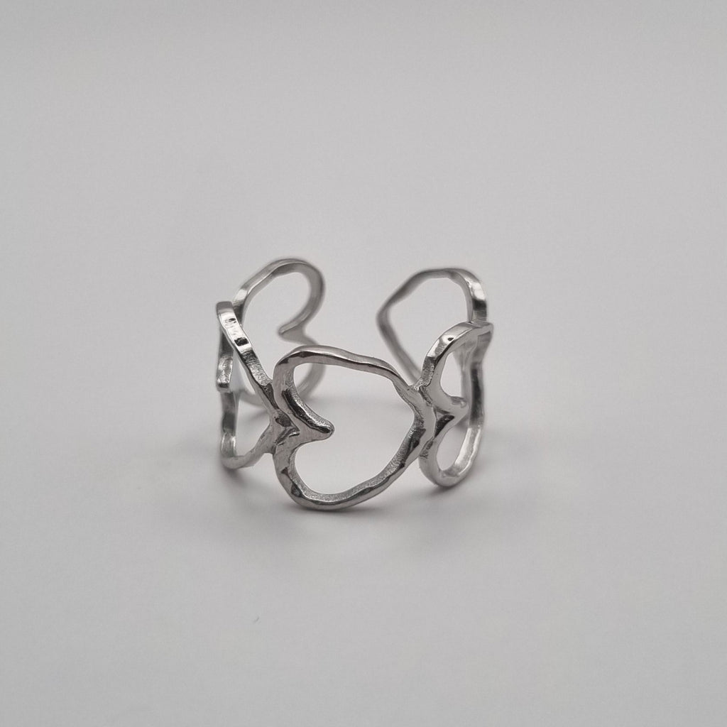 RVS ring verstelbaar Love Spell BY SANNE zilver