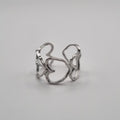 RVS ring verstelbaar Love Spell BY SANNE zilver