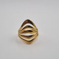 RVS statement ring Armour BY SANNE goud