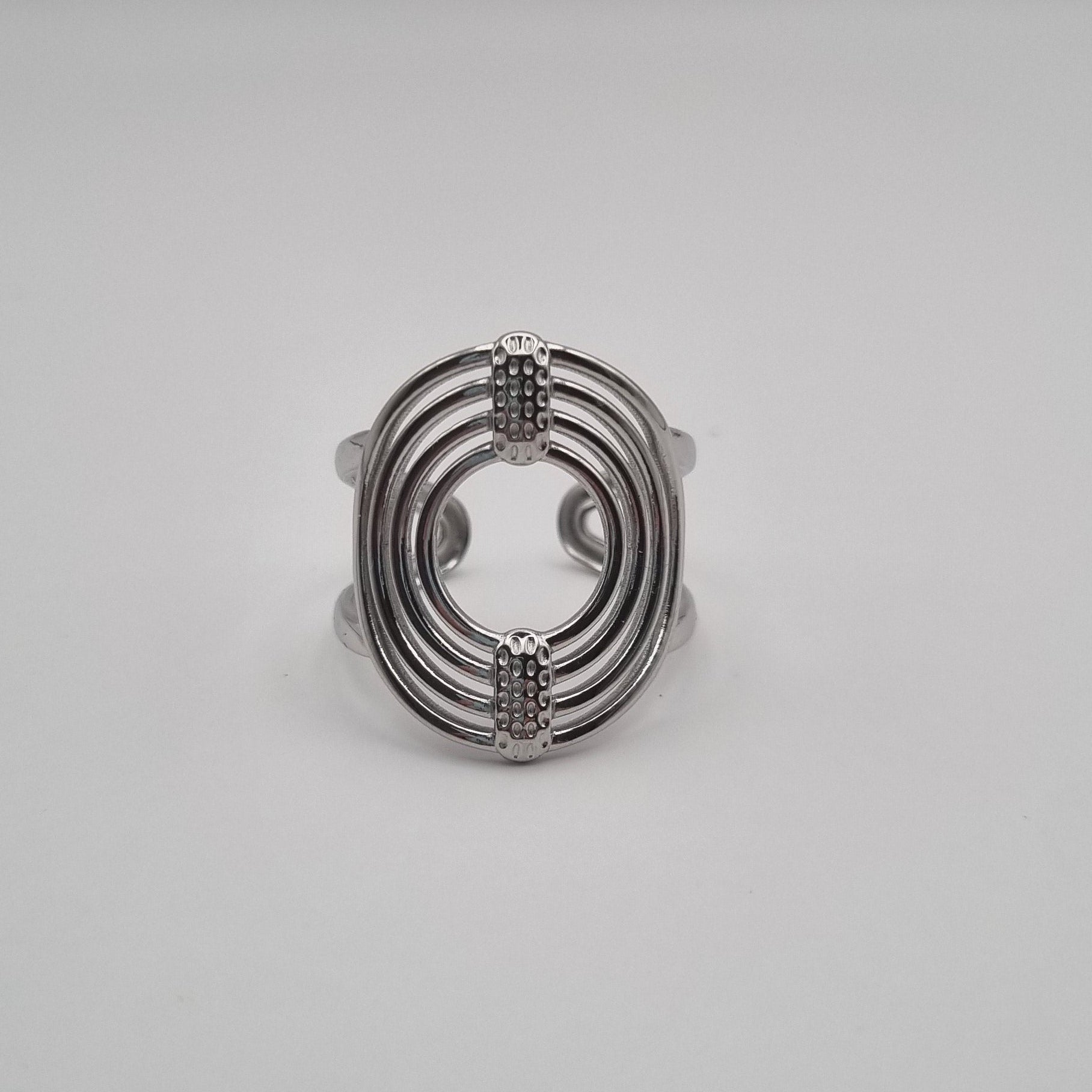 RVS statement ring Jupiter BY SANNE zilver