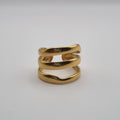 RVS statement ring Tricolore BY SANNE goud