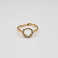 RVS verstelbare ring Sparkle BY SANNE goud
