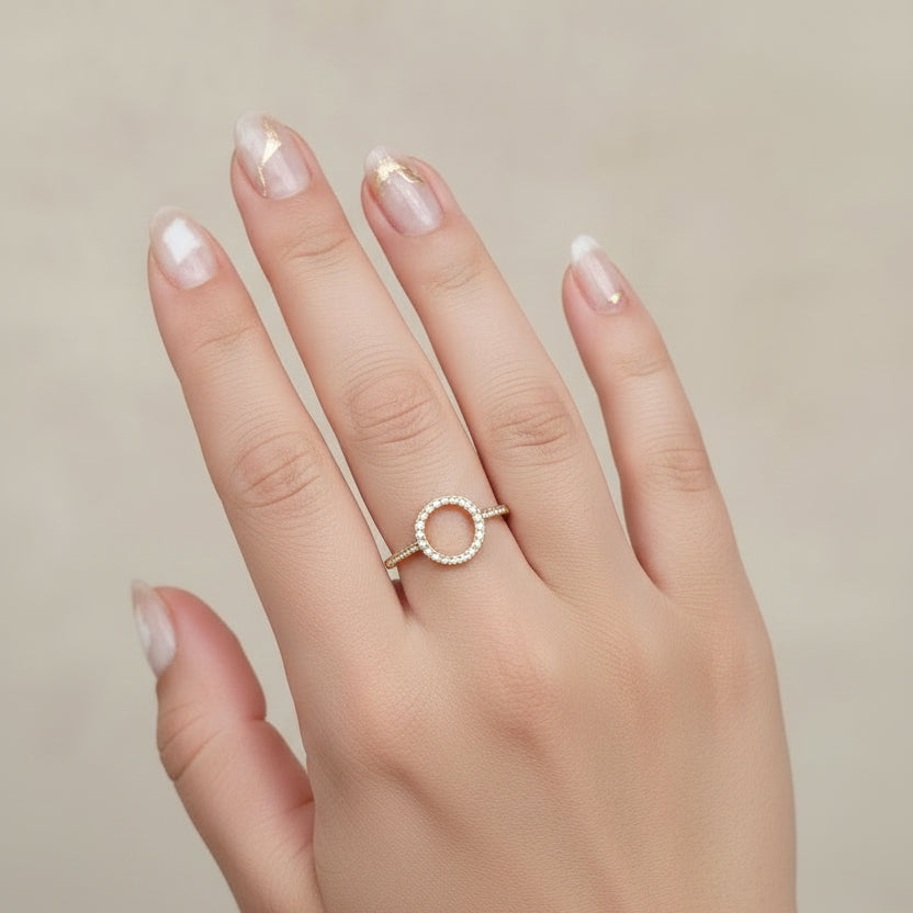 RVS verstelbare ring Sparkle BY SANNE model