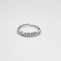 RVS verstelbare ring Trinity zilver BY SANNE