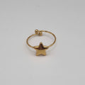 Rvs verstelbare ring Starstruck BY SANNE goud