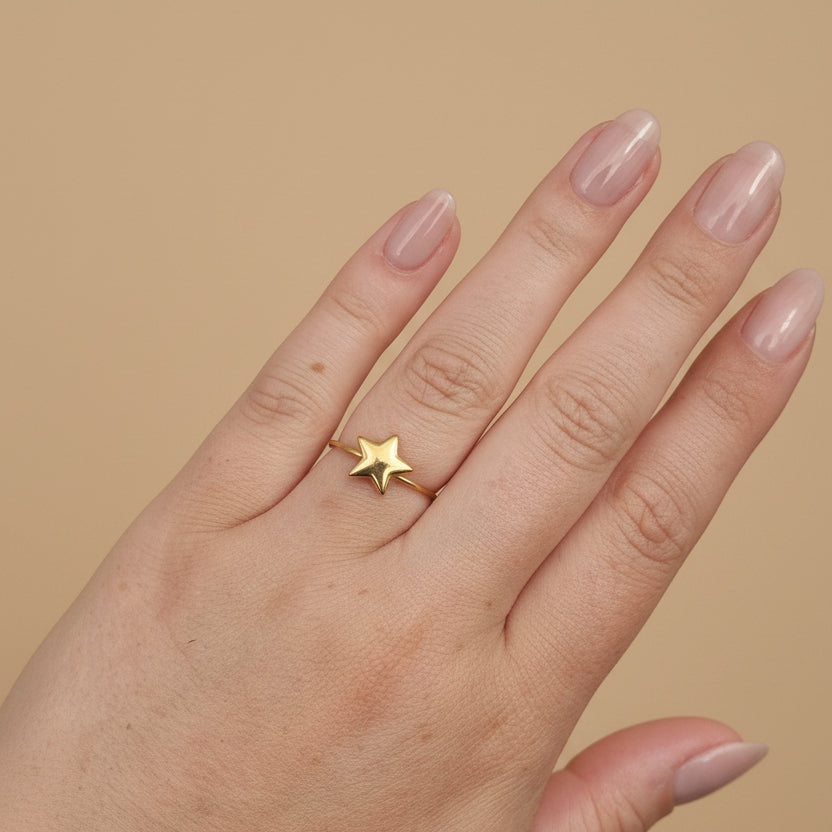 Rvs verstelbare ring Starstruck BY SANNE model