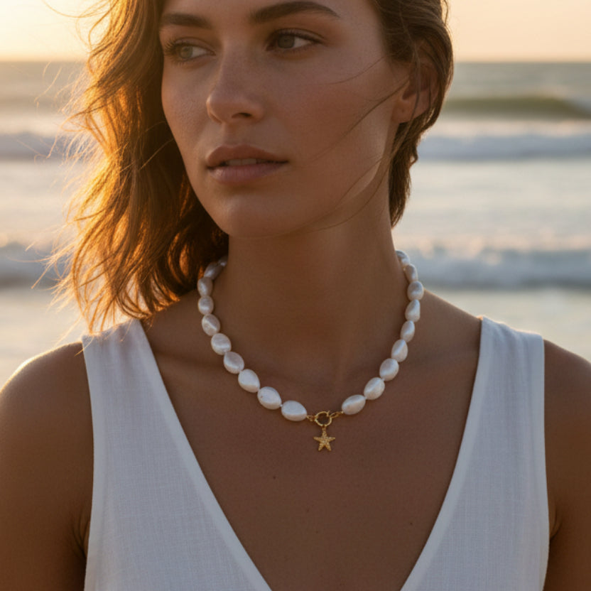 Statement_ketting_Zeester_BY_SANNE_model