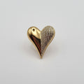Statement ring hart BY SANNE RVS goud